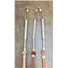 Image 1 : Three Hand Braided Rawhide Quirts by Jesus Benitez