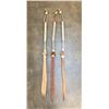 Image 2 : Three Hand Braided Rawhide Quirts by Jesus Benitez