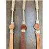 Image 5 : Three Hand Braided Rawhide Quirts by Jesus Benitez