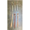 Image 9 : Three Hand Braided Rawhide Quirts by Jesus Benitez