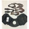 Image 14 : Five Pairs of Spur Straps and a Pommel Bag