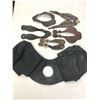 Image 1 : Five Pairs of Spur Straps and a Pommel Bag
