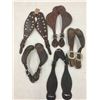 Image 2 : Five Pairs of Spur Straps and a Pommel Bag