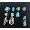 Image 2 : 10 Vintage Turquoise Rings