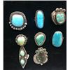 Image 3 : 10 Vintage Turquoise Rings