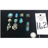 Image 7 : 10 Vintage Turquoise Rings