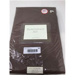 BasketweaveTablecloth 60in x 120in Oblong