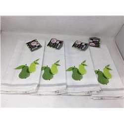 Lot of Pear Kitchen Dishcloths (4pk)