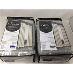 Total Blackout Grommet Top Curtain Panel (2 x 50in x 108in)