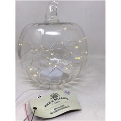 Bee & Willow Micor LED Glass Decorative Pumpkin