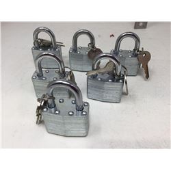 Lot of Padlocks with Keys (6)