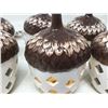 Image 2 : Lot of Light Up LED Ceramic Acorn (6)