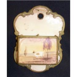 Nippon Wall Double Matchholder - Cow in Meadow #881363