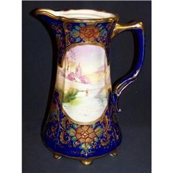 Nippon Cobalt and Floral Chocolate Pot #881370