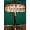 Image 1 : Leaded glass table lamp by Unique #881604