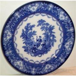Doulton Flow Blue Watteau Plate #896012