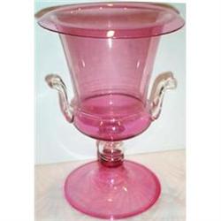 RARE Steuben Cranberry Footed Vase #896013
