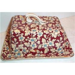 Royal Brocade Chintz Covered Cheese Dish #896015