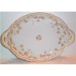 Haviland Limoges Rose Two Handled Tray #896016