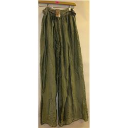 SX MADE IN ITALY SHEER WIDE LEG LADIES PANT