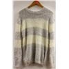 Image 1 : BESCA ANGORA STYLE LIGHT GREY AND WHITE STRIPE