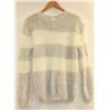 Image 1 : BESCA ANGORA STYLE LIGHT GREY AND WHITE STRIPE