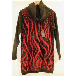 BESCA RED AND BLACK LONG SLEEVE WOMENS