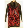 Image 1 : BESCA RED AND BLACK LONG SLEEVE WOMENS