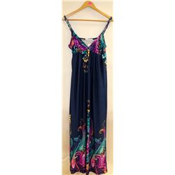 ANGELA WOMENS LONG DRESS WITH ROPE STRAP