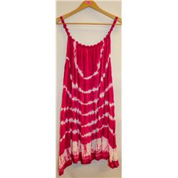 SHORELINE TYE DYE KNOTTED STRAP LONG TANK TOP