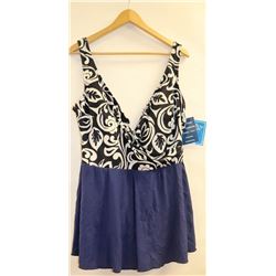 SHORE SHAPES PLUS SIZE 22 WOMENS ONE PIECE SKORT