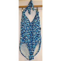 IT FIGURES SIZE 8 WOMENS ONE PIECE MULTI BLUE