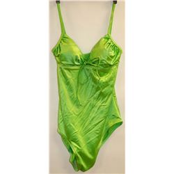 NEON GREEN WOMENS ONE PIECE BATHING SUIT SIZE 12