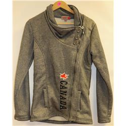 RANCH DESIGN WOMENS CANADA GREY CROSS ZIP