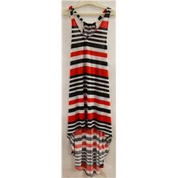 W FASHION ACCESSORIES BLACK, WHITE RED STRIPED