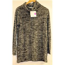 MISS LULO DUAL GREY TIE UP TURTLENECK