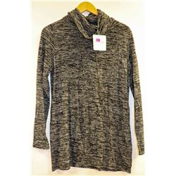 MISS LULO DUAL GREY TIE UP TURTLENECK