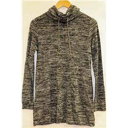 MISS LULO DUAL GREY TIE UP TURTLENECK