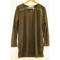 MISS LULO DUAL BLACK WOMENS LONG SLEEVE SHIRT