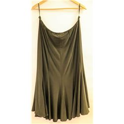 ACACIA WOMENS BLACK FLARE BOTTOM SKIRT SIZE 2XL