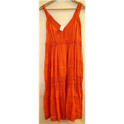 TANGERINE WOMENS CROCHET AND RIBBON COTTON