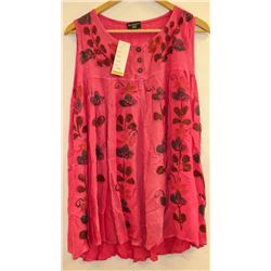 SHIVA FASHION PINK BUTTON WOMENS FLARE BOTTOM