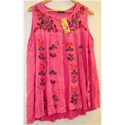 SHIVA FASHION PINK BUTTON TYE DYE WOMENS FLARE