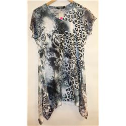 TEMPTATION EMBELLISHED FLARE BOTTOM BLACK AND GREY