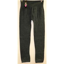 ZHEN XIANG WOMENS WAFFLE WAIST DARK GREY LEGGING