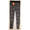 Image 1 : PAI LONG/FUSHI WOMANS LEGGINGS GREY AND RED PLAID