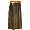 Image 1 : WOMENS WIDE LEG FLARE BOTTOM BLACK PANT W/ BROWN