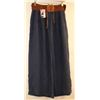 Image 1 : WOMENS WIDE LEG FLARE BOTTOM NAVY BLUE PANT W/
