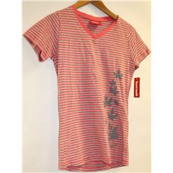 SOUVENIRS NORTHERN WOMENS ORANGE GREY MIX STRIPE