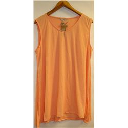 DKR WOMENS LINEN BLEND SLEEVELESS TOP